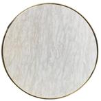 Bistrotafel marmerlook 60 rond tafelblad met messing rand, Info@edvonline.nl, Nieuw, Ophalen of Verzenden, Inductorstraat 9b Veenendaal