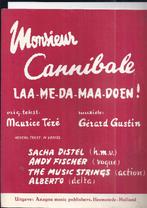 Bo741 bladmuziek sacha distel monsieur cannibale, Ophalen of Verzenden, Gebruikt, Artiest of Componist, Klassiek