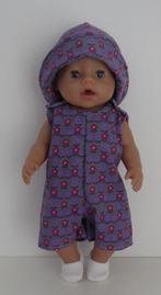poppenkleertjes babypop born 43cm (strandpakje met hoedje ), Verzenden, Nieuw, Babypop