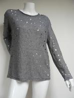 IRO shirt linnen zwart wit gestreept gaatjes S M NIEUWSTAAT, Zwart, Ophalen of Verzenden, Lange mouw, Maat 36 (S)
