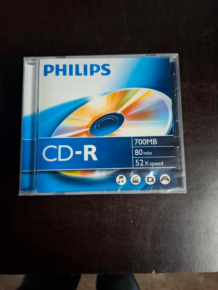 Philips CD-R 700MB 80min 52x Nieuw!, Computers en Software, Beschrijfbare discs, Nieuw, Cd, Ophalen of Verzenden