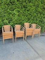 Terrasstoelen - Stapelbaar, Ophalen, Gebruikt, Rotan, Stapelbaar