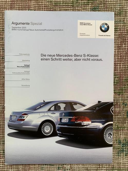 Argumente Special BMW 7-serie vs Mercedes-Benz S-klasse 2005, Boeken, Auto's | Folders en Tijdschriften, Nieuw, Mercedes, Ophalen of Verzenden