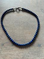 Lapis lazuli collier, Ophalen of Verzenden, Blauw, Steen of Mineraal