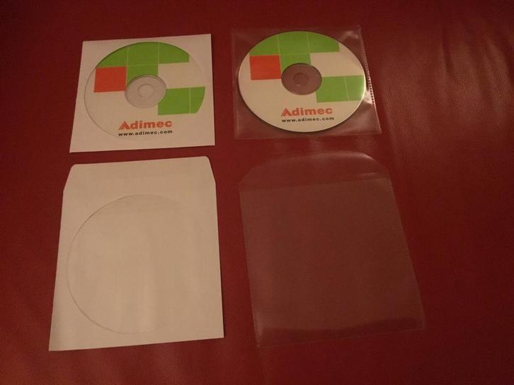 PP plastic hoesje / Papieren vensterenvelop / Slimcase wit, Computers en Software, Beschrijfbare discs, Nieuw, Dvd, Ophalen of Verzenden