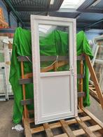 Kunststof Buitendeur 1/2glas  b93 x h208 cm Wit -2297-, Niet ingevuld, Kunststof, Gebruikt, 80 tot 100 cm