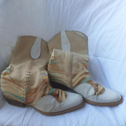 Gave hoge leren cowboylaarzen. Mt 37. Merk Studio 1, Kleding | Dames, Schoenen, Zo goed als nieuw, Hoge laarzen, Bruin, Ophalen of Verzenden