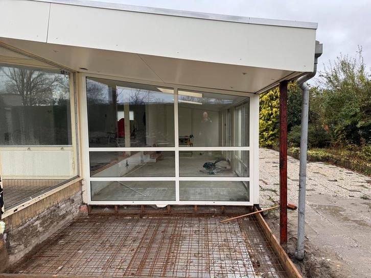 Aluminium Kozijnen met Dubbel Glas voor Serre, Tuin en Terras, Overkappingen, Zo goed als nieuw, Serre, Ophalen