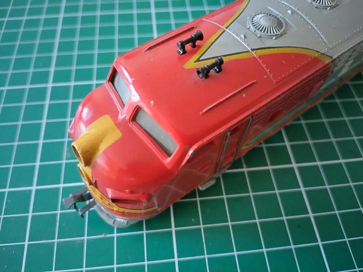 Marklin 3060 en 4060 US F7 lokomotief met wagons, Hobby en Vrije tijd, Modelauto's | 1:87, Zo goed als nieuw, Bus of Vrachtwagen