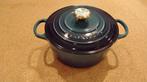 NIEUW IN DOOS BLAUWE BRAAD/STOOFPAN LE CREUSET 24 CM, 4.2 L, Gietijzer, Nieuw, Ophalen of Verzenden, Keramische plaat