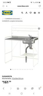 Noodkeuken kitchenette demontabel, Huis en Inrichting, Keuken | Complete keukens, Ophalen of Verzenden, Zo goed als nieuw, Wit