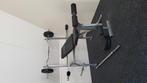 Halterbank multifunctioneel + straight en EZ bar + 4 x 5 kg, Sport en Fitness, Ophalen, Zo goed als nieuw, Fitnessbank