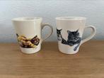 2 mokken met katten, Ophalen of Verzenden, Zo goed als nieuw, Overige stijlen, Kop(pen) en/of Schotel(s)