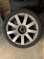 VW/Audi velgen 5x100 steekmaat met winterbanden, 215 mm, 17 inch, Banden en Velgen, Gebruikt