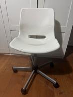 Ikea White office chair on wheels / Witte bureaustoel, Ophalen, Gebruikt, Zwart