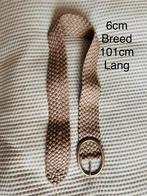 Italiaanse gevlochten riem - Cream kleur, Kleding | Dames, Riemen en Ceinturen, Wit, Tailleriem, Ophalen of Verzenden, Zo goed als nieuw