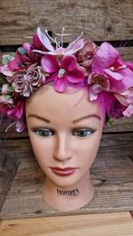 Bloemenhaarband, Kleding | Dames, Ophalen of Verzenden, Zo goed als nieuw, Carnaval