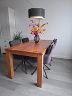 Houten eettafel, Huis en Inrichting, Tafels | Eettafels, Ophalen, 50 tot 100 cm, Zo goed als nieuw, Vijf personen of meer