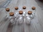 Glazen potjes met kurk, Ophalen of Verzenden, Nieuw
