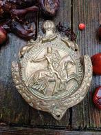 Antieke Koperen Deurklopper met Paard Brass Franse brocante, Antiek en Kunst, Ophalen of Verzenden, Koper