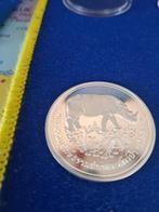 zilveren munt neushoorn tailand, Ophalen, Vóór koninkrijk, Zilver, Overige waardes