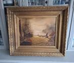 Groot antiek schilderij de Theems Londen, Antiek en Kunst, Ophalen