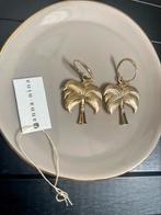 Anna Nina - oorbellen - palmboom, Verzenden, Goud, Hangers, Gebruikt