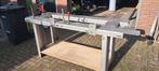 RVS Werkbank, Doe-het-zelf en Verbouw, Werkbanken, Ophalen, Gebruikt, 170 cm of meer