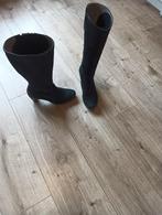 Dameslaarzen zwart nubuck Ecco maat 37, Ecco, Zwart, Overige typen, Ophalen of Verzenden