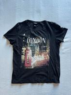 T -shirt london h&m zwart maat M, Ophalen of Verzenden, Zo goed als nieuw, Maat 48/50 (M), Zwart