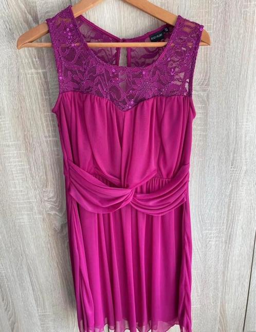 Paarse Gala Jurk Maat 36/38, Kleding | Dames, Jurken, Zo goed als nieuw, Maat 36 (S), Paars, Boven de knie, Ophalen of Verzenden