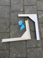 2 stalen beugels met bevestigingsmateriaal, Ophalen, Zo goed als nieuw