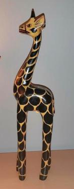 Zeer mooie 40 cm grote houten Giraffe, Verzamelen, Beelden en Beeldjes, Dier, Zo goed als nieuw, Verzenden