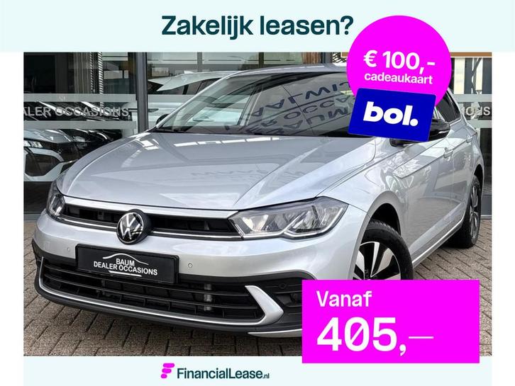 Volkswagen Polo 1.0 TSI AUTOMAAT 115PK GOAL EDITION NAVI PDC, Auto's, Volkswagen, Bedrijf, Lease, Financial lease, Polo, ABS, Achteruitrijcamera