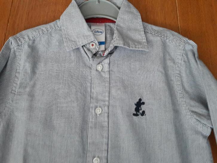 Zgan Disney blouse 110 overhemd jongen blauw wit gestreept, Kinderen en Baby's, Kinderkleding | Maat 110, Zo goed als nieuw, Jongen