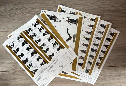 MESBG Card Cutouts / Profile Sheets / Foldable Unit Stands, Hobby en Vrije tijd, Wargaming, Zo goed als nieuw, Lord of the Rings