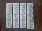 Mistral surf sup stickers 4 verschillende afmetingen, Watersport en Boten, Ophalen of Verzenden, Nieuw, SUP-accessoire