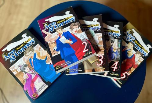 Ace Attorney - Phoenix Wright - Manga - Deel 1 t/m 5 *NIEUW*, Boeken, Strips | Comics, Nieuw, Complete serie of reeks, Japan (Manga)