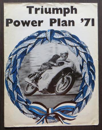 Nederlandse folder Triumph Power Plan 1971 beschikbaar voor biedingen