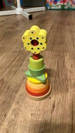 Houten puzzel speelgoed toren bloem, Ophalen of Verzenden, Zo goed als nieuw