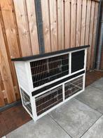 Konijnenhok (nieuwprijs 240 euro), 110 cm of meer, Ophalen of Verzenden, Zo goed als nieuw, 90 cm of meer