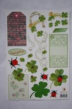 5 stuks knipvellen labels en dieren 7254, Hobby en Vrije tijd, Kaarten | Zelf maken, Verzenden, Nieuw, Natuur, Knipvel