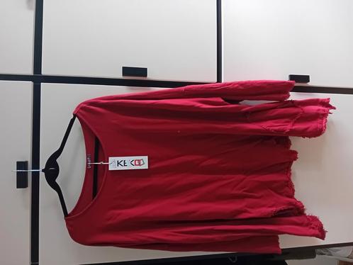 Leuk shirt Kekoo asymmetrisch rood - maat 2 - nieuw, Kleding | Dames, Grote Maten, Nieuw, Shirt of Top, Rood, Verzenden