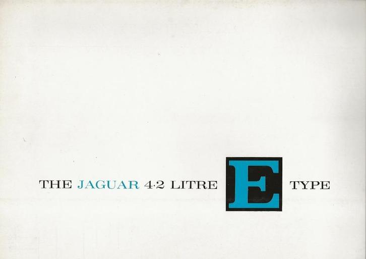 Jaguar E type 4.2 litre folder 1968 (JG01), Boeken, Auto's | Folders en Tijdschriften, Zo goed als nieuw, Overige merken, Verzenden