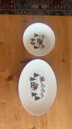 Wedgewood kerstschaaltjes, Ophalen, Wedgwood, Aardewerk, Schaal of Schalen