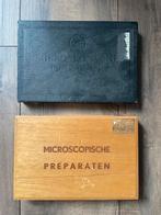 Vintage Microscoopglaasjes in Doos 2x, Antiek en Kunst, Antiek | Gereedschap en Instrumenten, Ophalen of Verzenden
