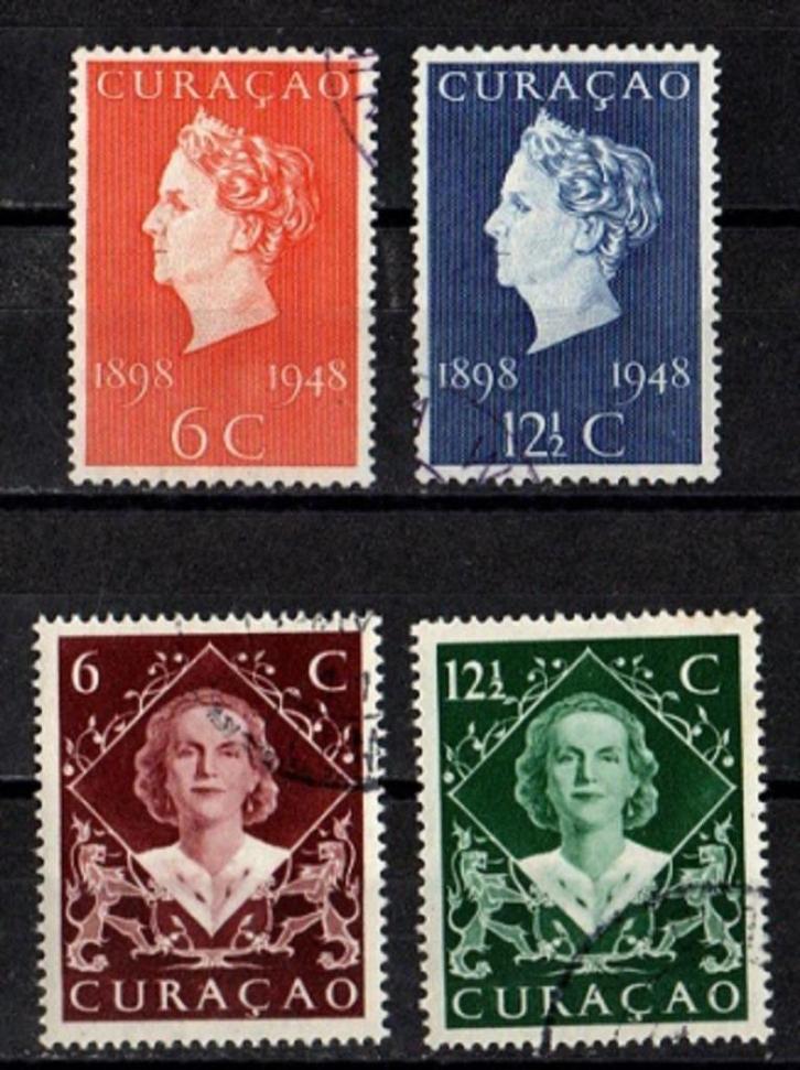 Curaçao nr. 196-199 Jubileumzegels gestempeld, Postzegels en Munten, Postzegels | Nederlandse Antillen en Aruba, Gestempeld, Ophalen of Verzenden
