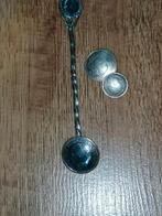 Setje stil verzet enkele manchetknoop en theelepeltje, Ophalen of Verzenden, Overige soorten, Nederland, Embleem of Badge