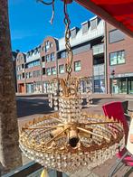 Kroonluchter met Kristallen uit erfenis, Huis en Inrichting, Ophalen of Verzenden, Gebruikt, Glas, Klassiek