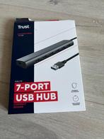 Trust Halyx 7-port USB poort USB-A, Computers en Software, Dockingstations, Laptop, Ophalen of Verzenden, Zo goed als nieuw, Trust